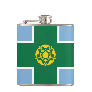 Drapeau du Derbyshire Flacon de hanche