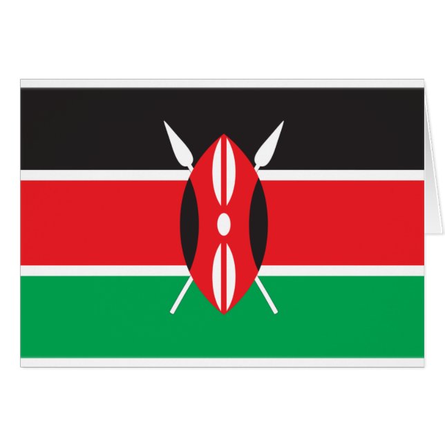 Drapeau du Kenya (Devant horizontal)