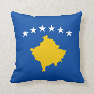 Drapeau du Kosovo x Coussin du drapeau