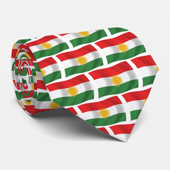 Drapeau du Kurdistan Cravate (Roulé)