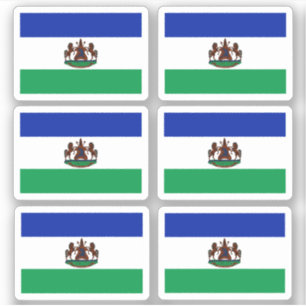 Drapeau du Lesotho - une collection Sticker