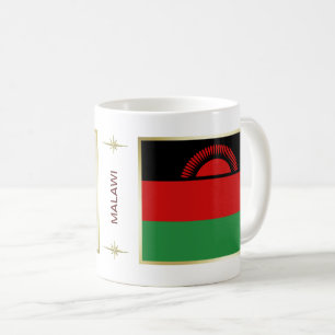 Drapeau du Malawi + Tasse de carte