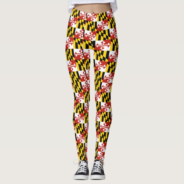 Drapeau du Maryland leggings motifs (Devant)