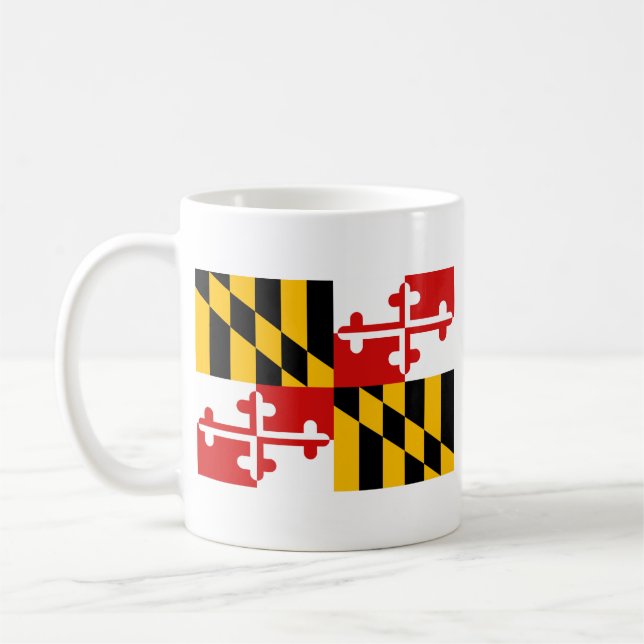 Drapeau du Maryland + Tasse de carte (Gauche)