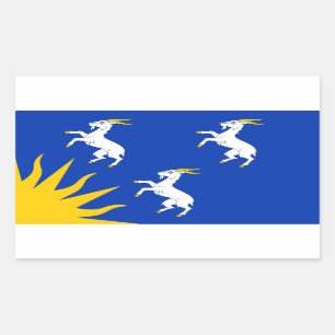 Drapeau du Merionethshire Sticker rectangulaire
