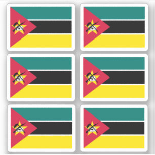 Drapeau du Mozambique - une collection Sticker