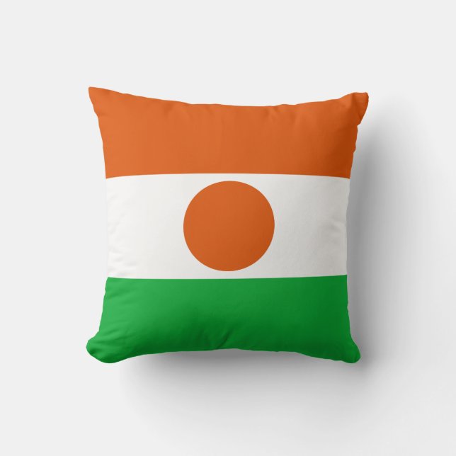 Drapeau du Niger x Coussin de drapeau (Recto)