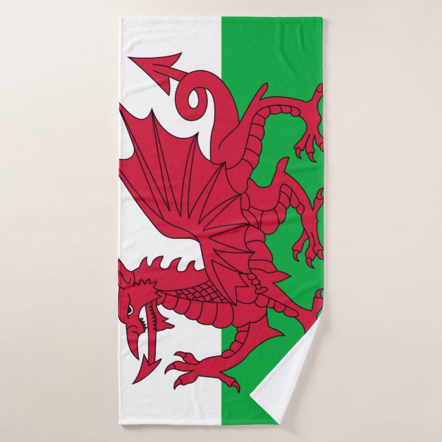 Drapeau du Pays de Galles (Serviette de bain)