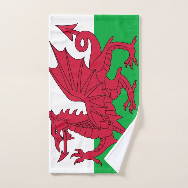 Drapeau du Pays de Galles (Serviette à main)