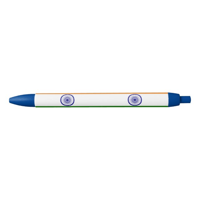 Drapeau du pays Inde stylo à bille rétractable (Devant)