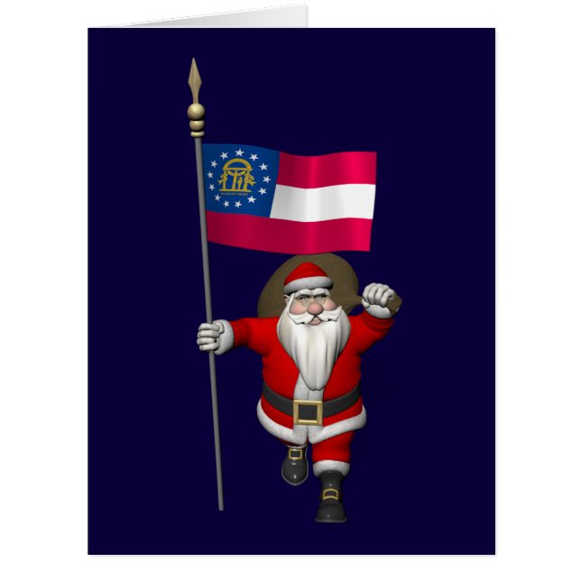 Drapeau Du Père Noël De Géorgie (Devant)