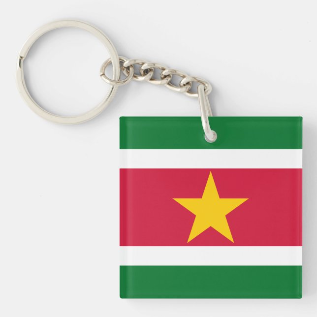 Drapeau du Porte - clé du Suriname (Devant)