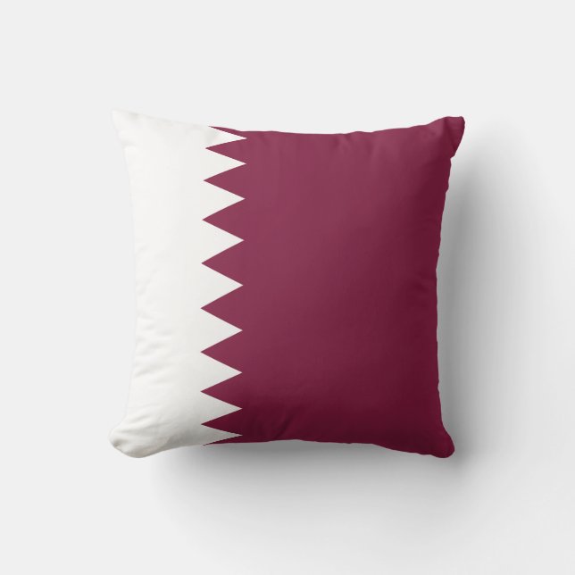 Drapeau du Qatar x Coussin à drapeau (Recto)