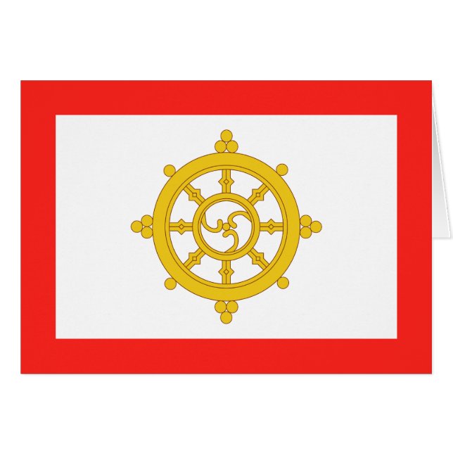 Drapeau du royaume de Sikkim (Devant horizontal)