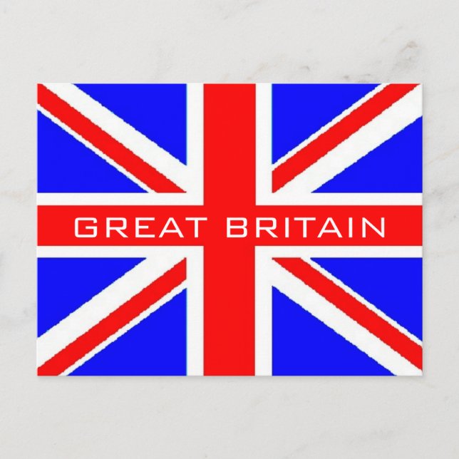 Drapeau du Royaume-Uni Union Jack carte postale (Devant)