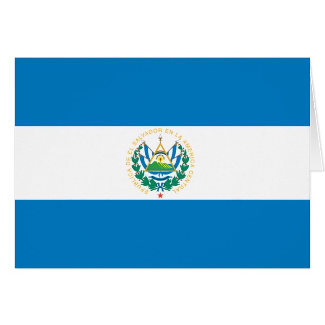 Drapeau du Salvador (Devant horizontal)