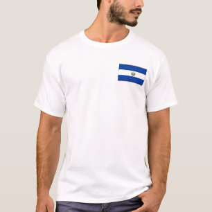 Drapeau du Salvador et T-shirt de carte