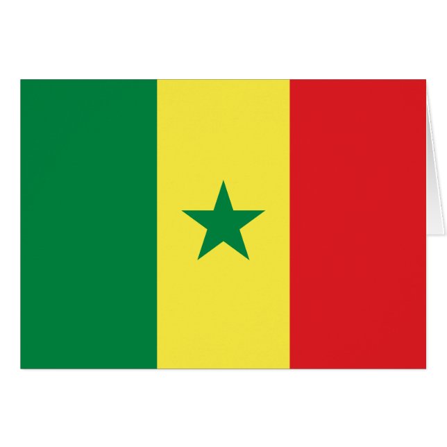 Drapeau du Sénégal (Devant horizontal)