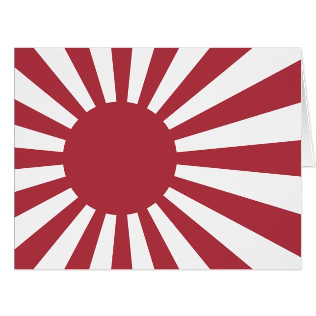 Drapeau du Soleil Levant impérial japonais, d'Edo  (Devant horizontal)
