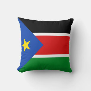 Drapeau du Soudan du Sud x Coussin de drapeau