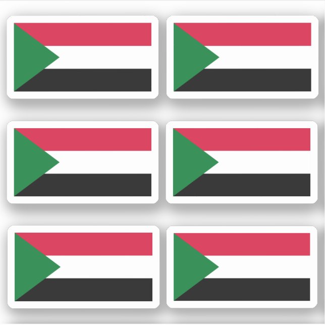 Drapeau du Soudan - une collection Sticker (Devant)