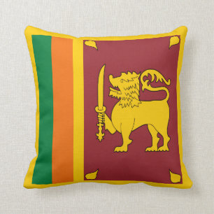 Drapeau du Sri Lanka x Coussin du drapeau