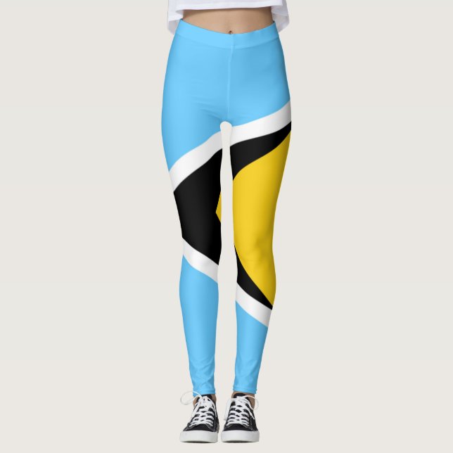 Drapeau du St Lucia legging (Devant)