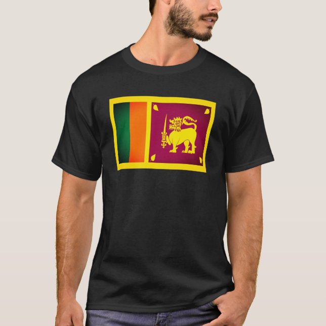 Drapeau du T-shirt Sri Lanka (Devant)