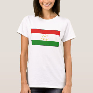 Drapeau du Tadjikistan x Carte T-shirt