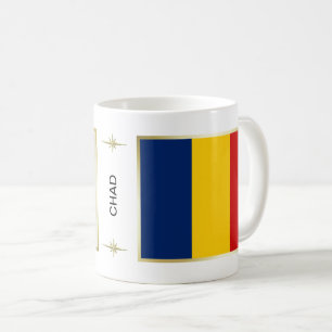 Drapeau du Tchad + Tasse de carte