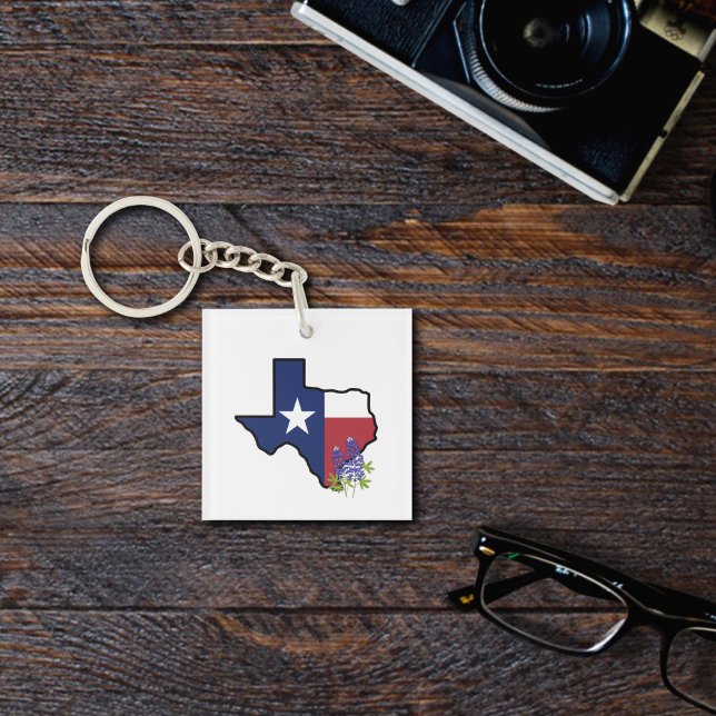 Drapeau du Texas avec bleu fleur d'État (Créateur téléchargé)