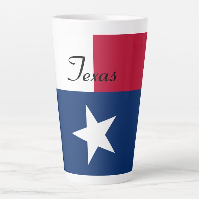 Drapeau du Texas Latte Mug (Devant)