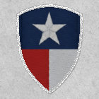 Drapeau du Texas vertical inversé