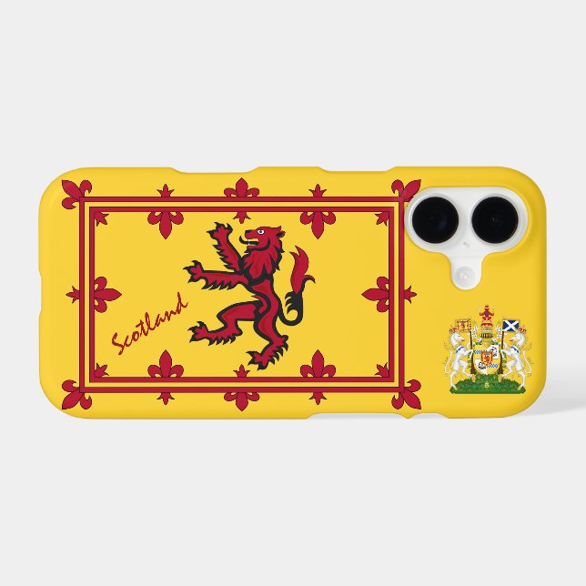 Drapeau écossais patriotique & Lion rampant / Ecos (Verso (Horizontal))