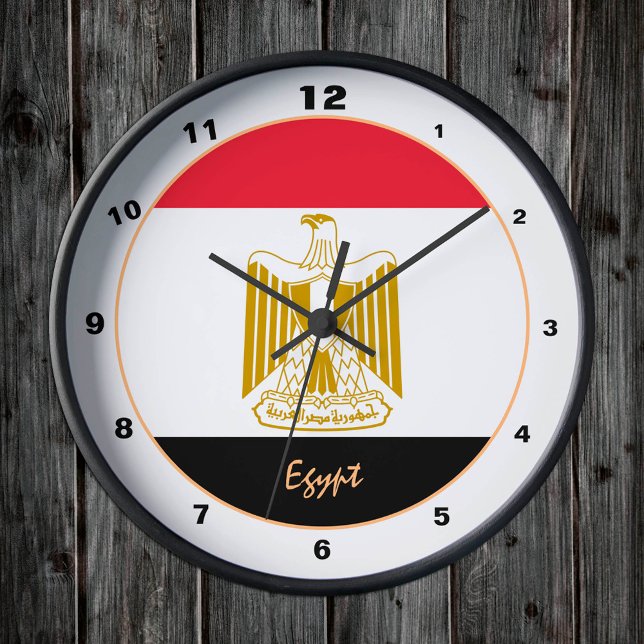 Drapeau égyptien, Egypte mode tendance / horloge d (Créateur téléchargé)