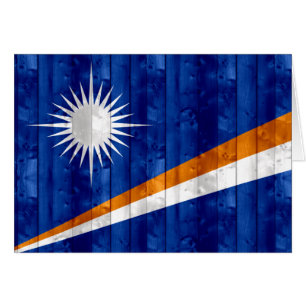 Drapeau en bois de Marshallese