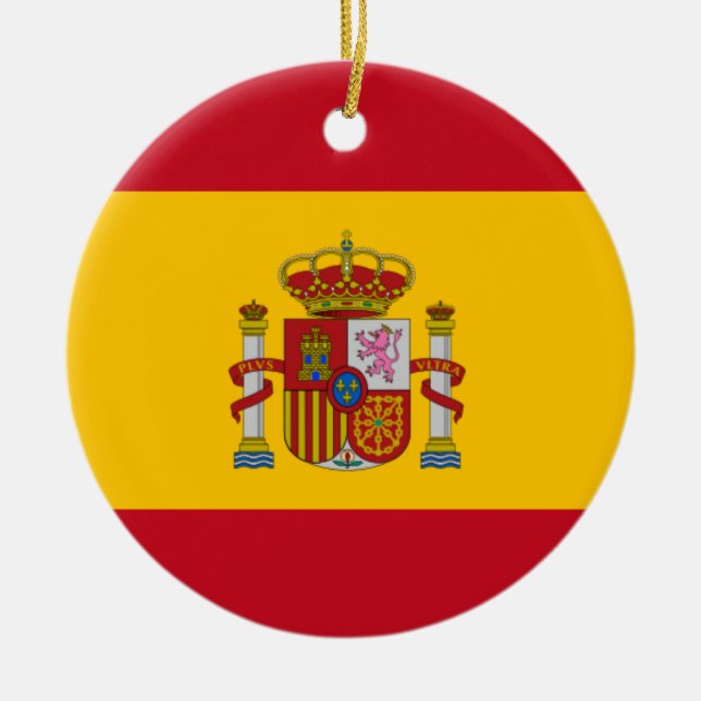 drapeau espagnol coutume ornement arbre de Noël (Devant)