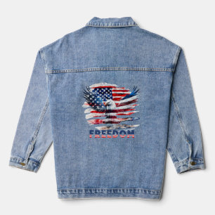 Drapeau et aigle des Etats-Unis.Liberté.
