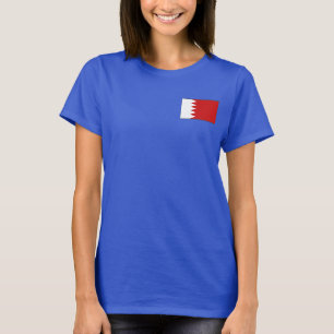 Drapeau et carte de Bahreïn T-shirt