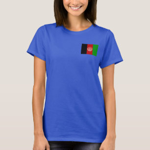 Drapeau et carte de l'Afghanistan T-shirt