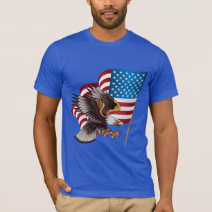 Drapeau et T-shirt de toile de Mens Bella