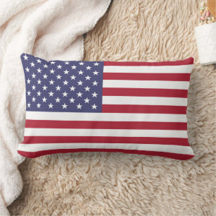 Drapeau États-Unis Lumbar Pillow