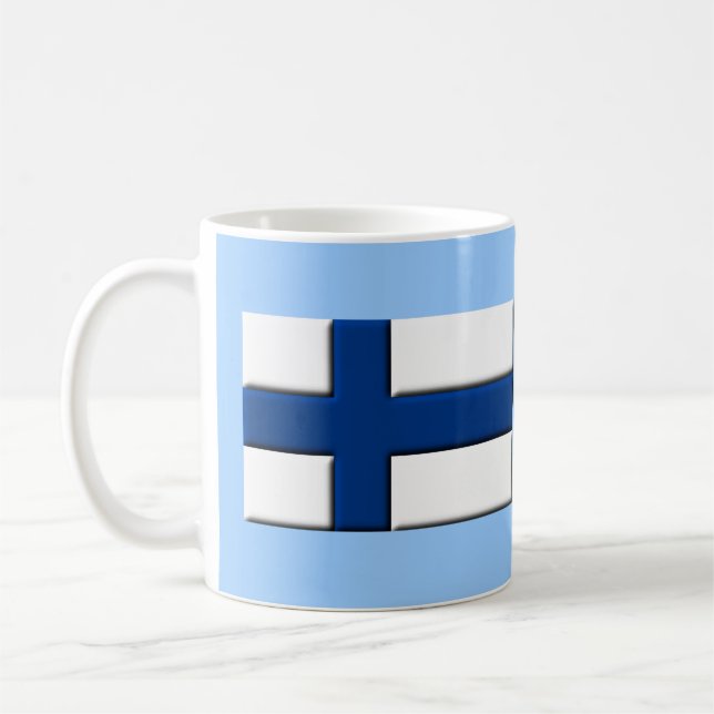 Drapeau finlandais Suomi Mug (Gauche)