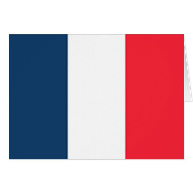 Drapeau français (Devant horizontal)