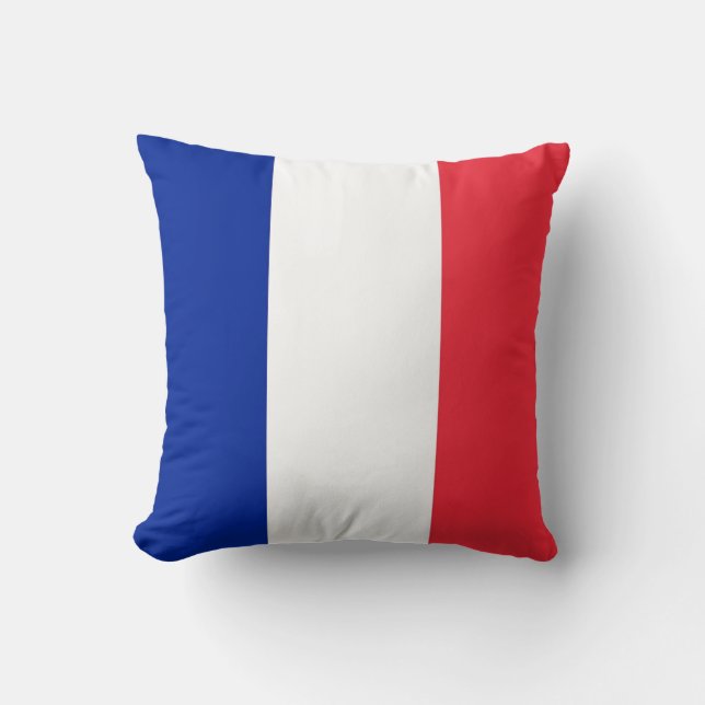 Drapeau français sur le Coussin américain MoJo (Recto)
