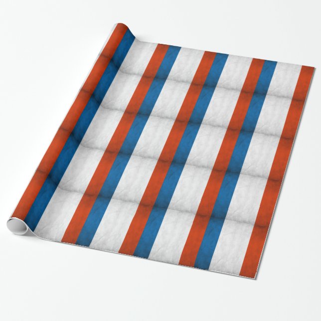Drapeau Français Wrapping Paper (Unrolled)