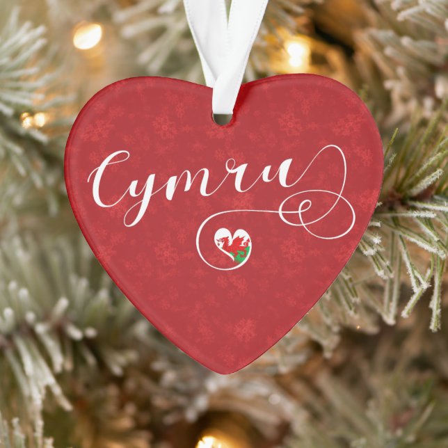 Drapeau Gallois En Coeur, Cymru, Pays De Galles (Arbre)