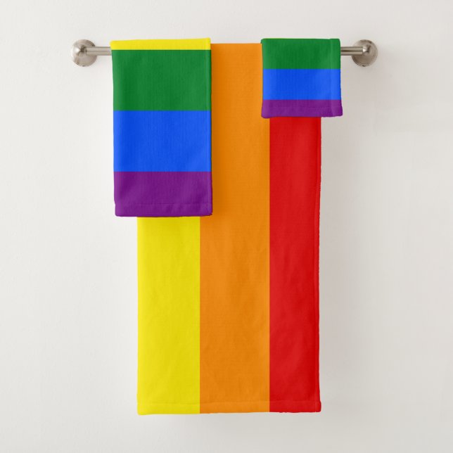 Drapeau Gay pride arc-en-ciel LGBT (En situation)