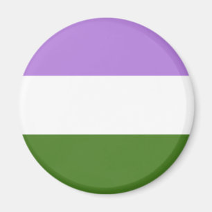 Drapeau genderqueer LGBT Magnet
