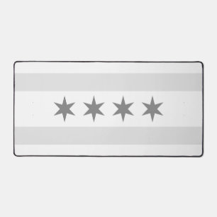 Drapeau gris et blanc de Chicago